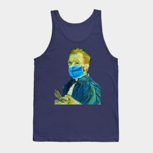 Van Gogh Self portrait with a mask Tank Top